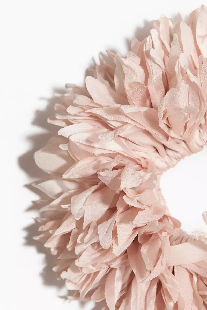 Flower-look scrunchie