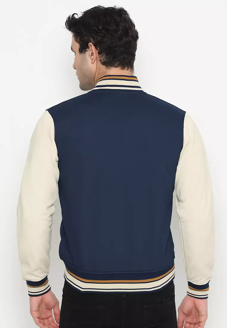 Jacket Bomber Cvc - Navy Cream