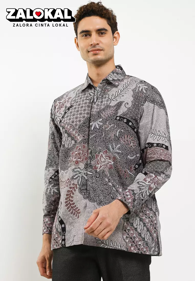 Prodo Kemeja Batik Exclusive Premium Pria Casual Modern Lengan Panjang