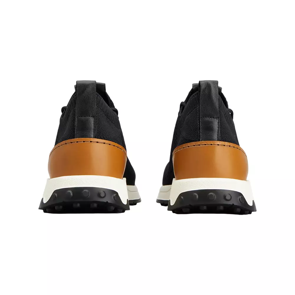 [4.4PRIL KEJUTAN HARGA] Sock Sneakers in Technical Fabric and Leather Brown Black