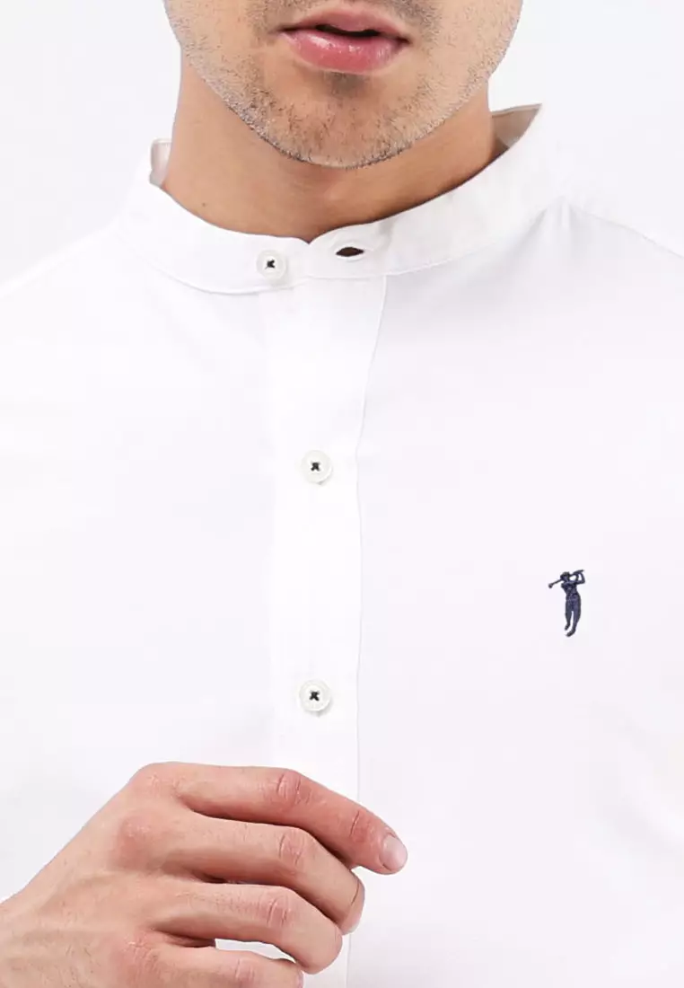 Woven Polo Long Sleeve