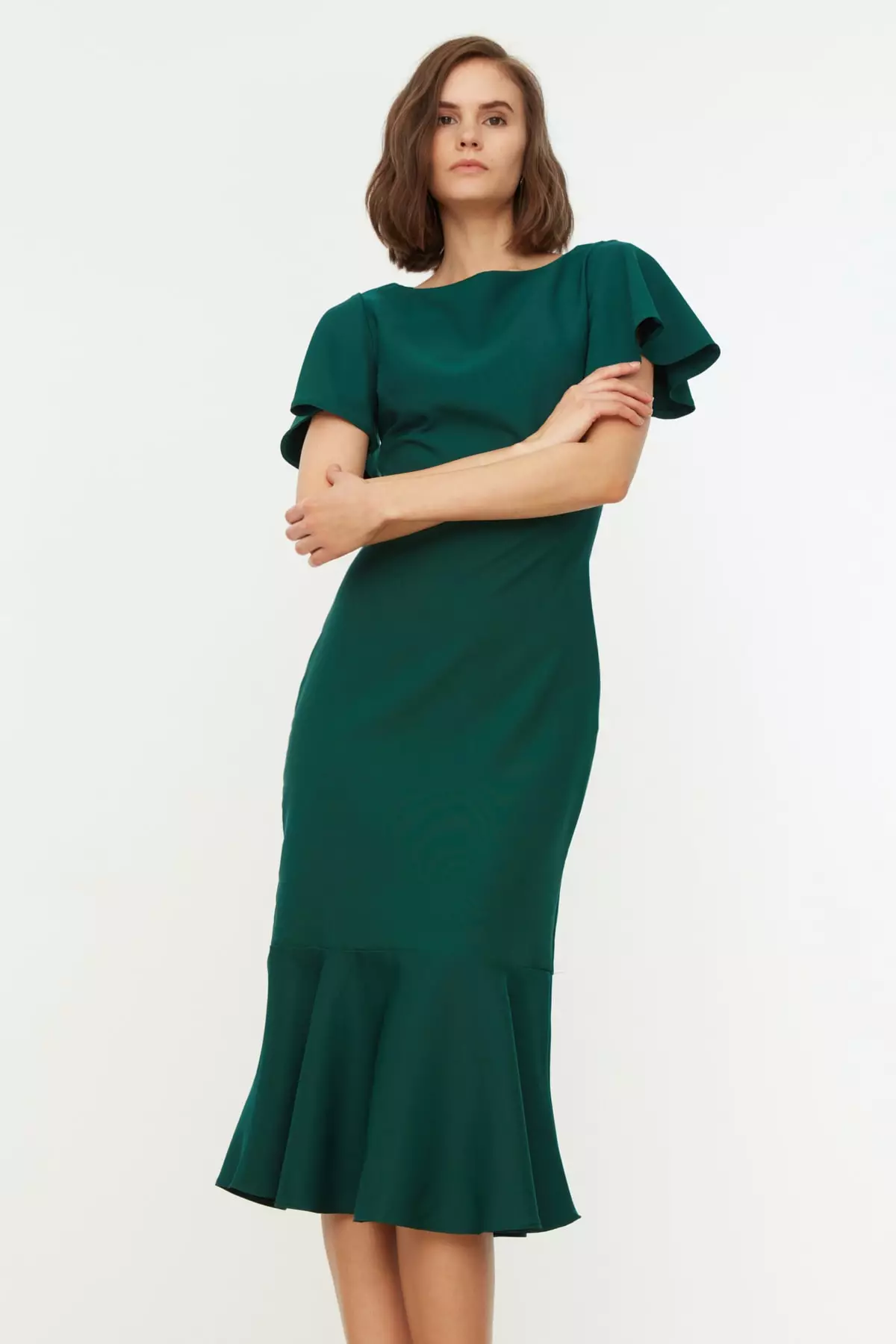 Ruffle Midi Dress