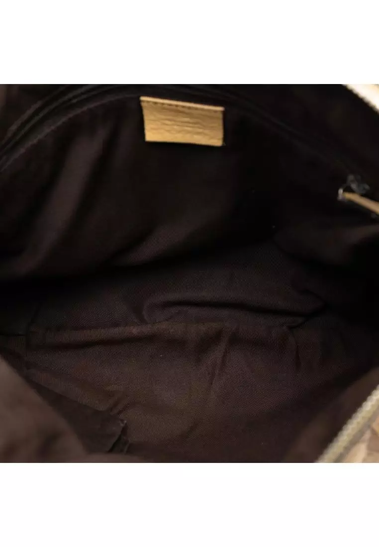 Pre-Loved Gucci Gg Canvas Abbey D Ring Crossbody