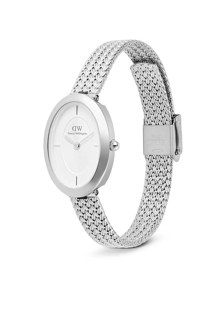 Juliette Braided Mesh White Silver Sunray Silver Women Watch stainless steel watch DW Official Authentic Original