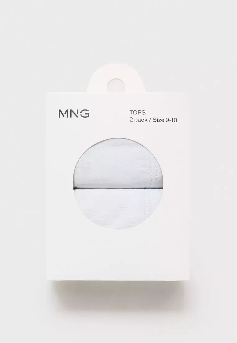 2-Pack Cotton Bandeau Bras