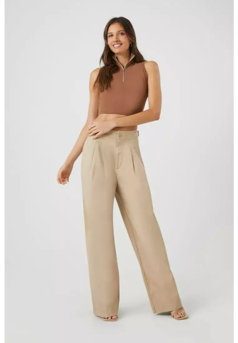Forever 21 high waisted wide leg pants discount