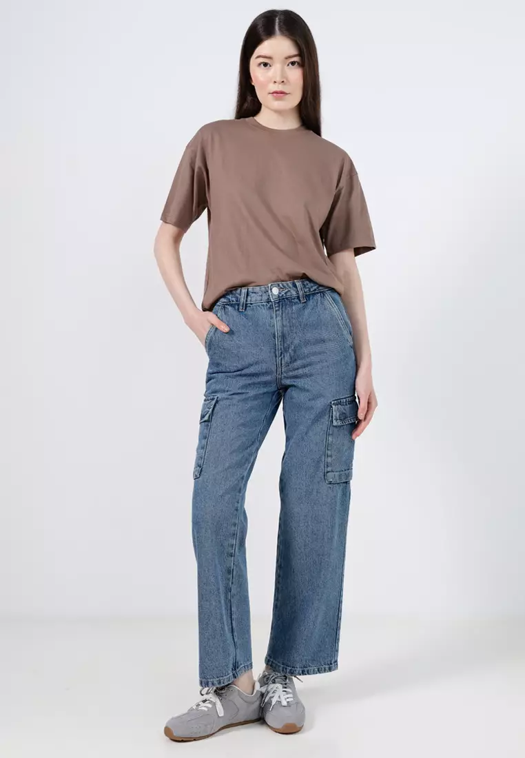 Wide Leg Cargo Jeans