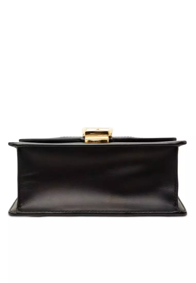 Pre-Loved Gucci Mini Calfskin Web Sylvie Chain Satchel