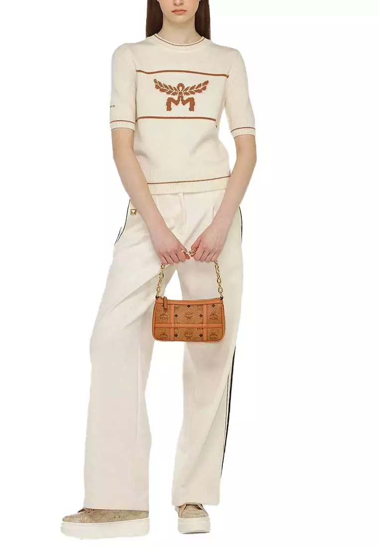 Aren Shoulder Bag In Visetos Cognac MWSFSTA02CO001