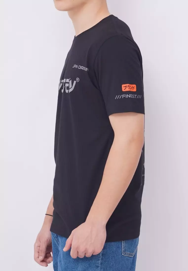 Ryusei Kaos Pria Odyssey Grafis Black