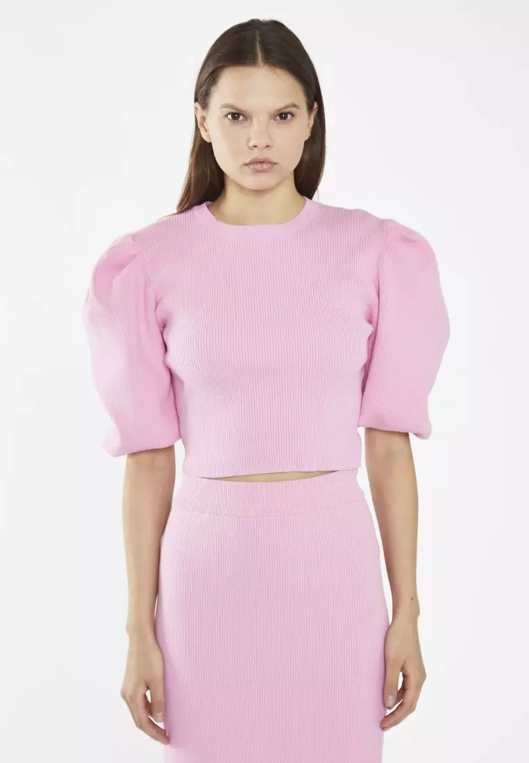 Bubblegum Round Neck Knitted Jumper