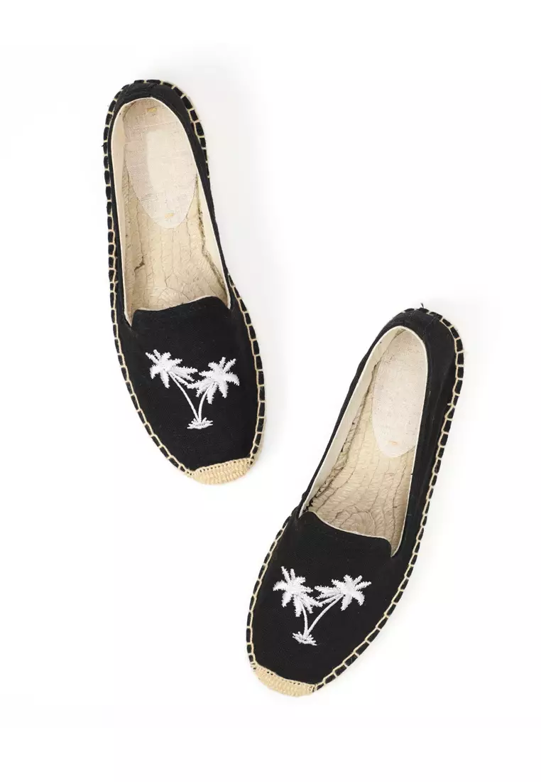 Embroidered Canvas Espadrilles HB45433