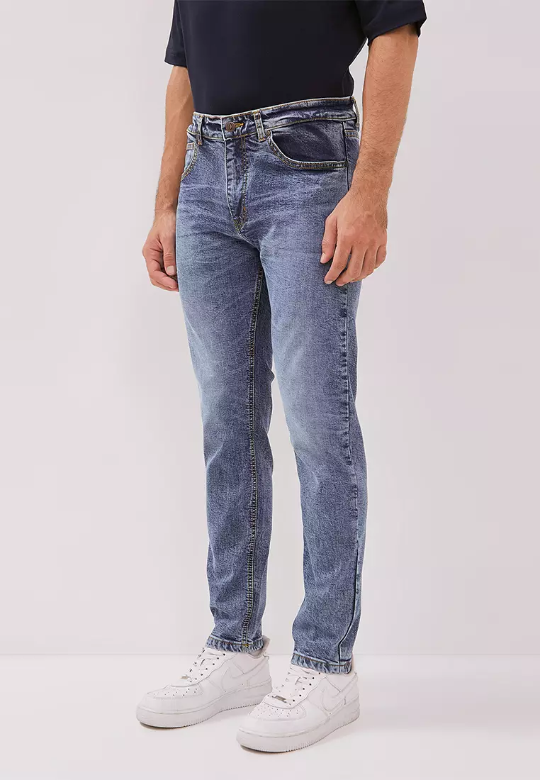 DUST Celana Slim Jeans Shankara Biru (DM.3724)
