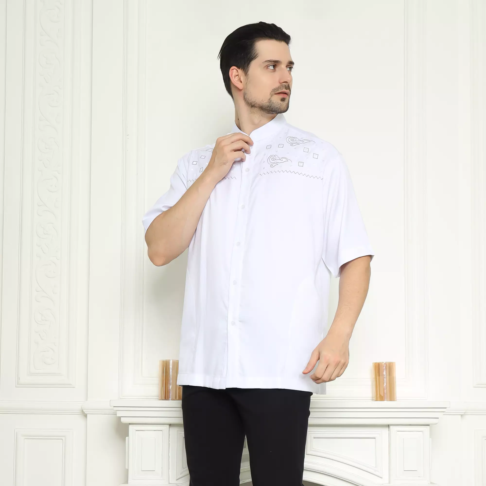 Baju Koko KK 42 White Lengan Pendek