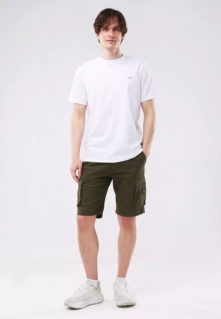 Round Neck Crazylines Short Sleeve