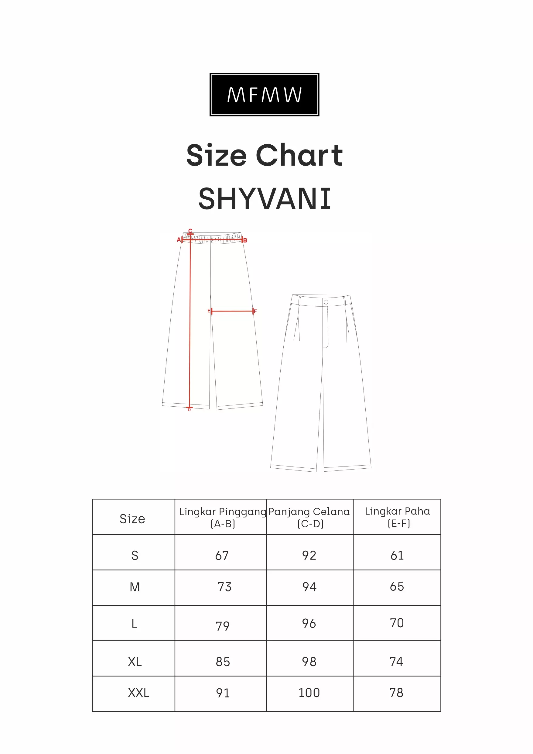 MFMW Shyvani Celana Panjang Kulot Hitam