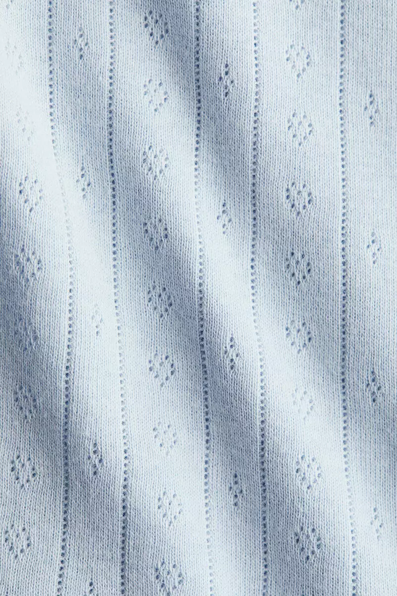 Pointelle jersey top