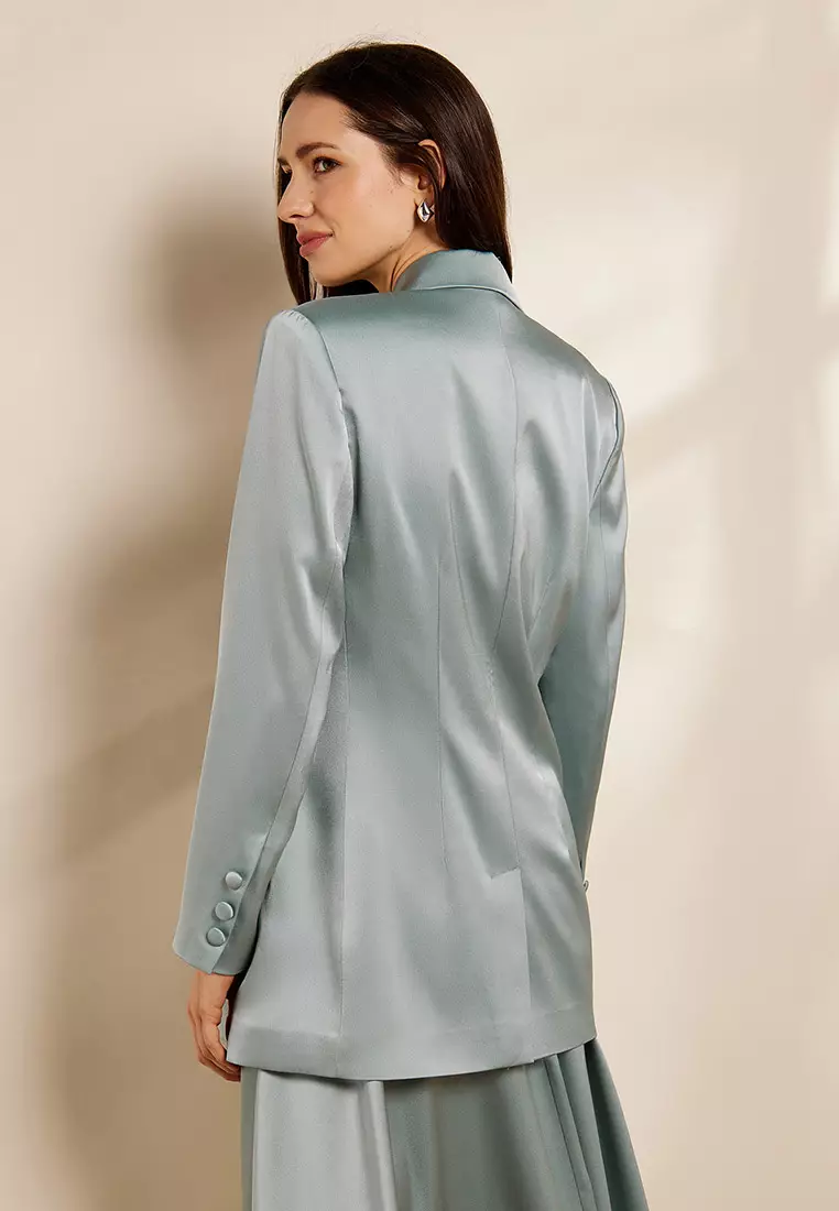 Polly Satin Blazer