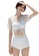 YG Fitness white Elegant Lace One Piece Bikini Swimsuit 0213FUS5516D6BGS_2