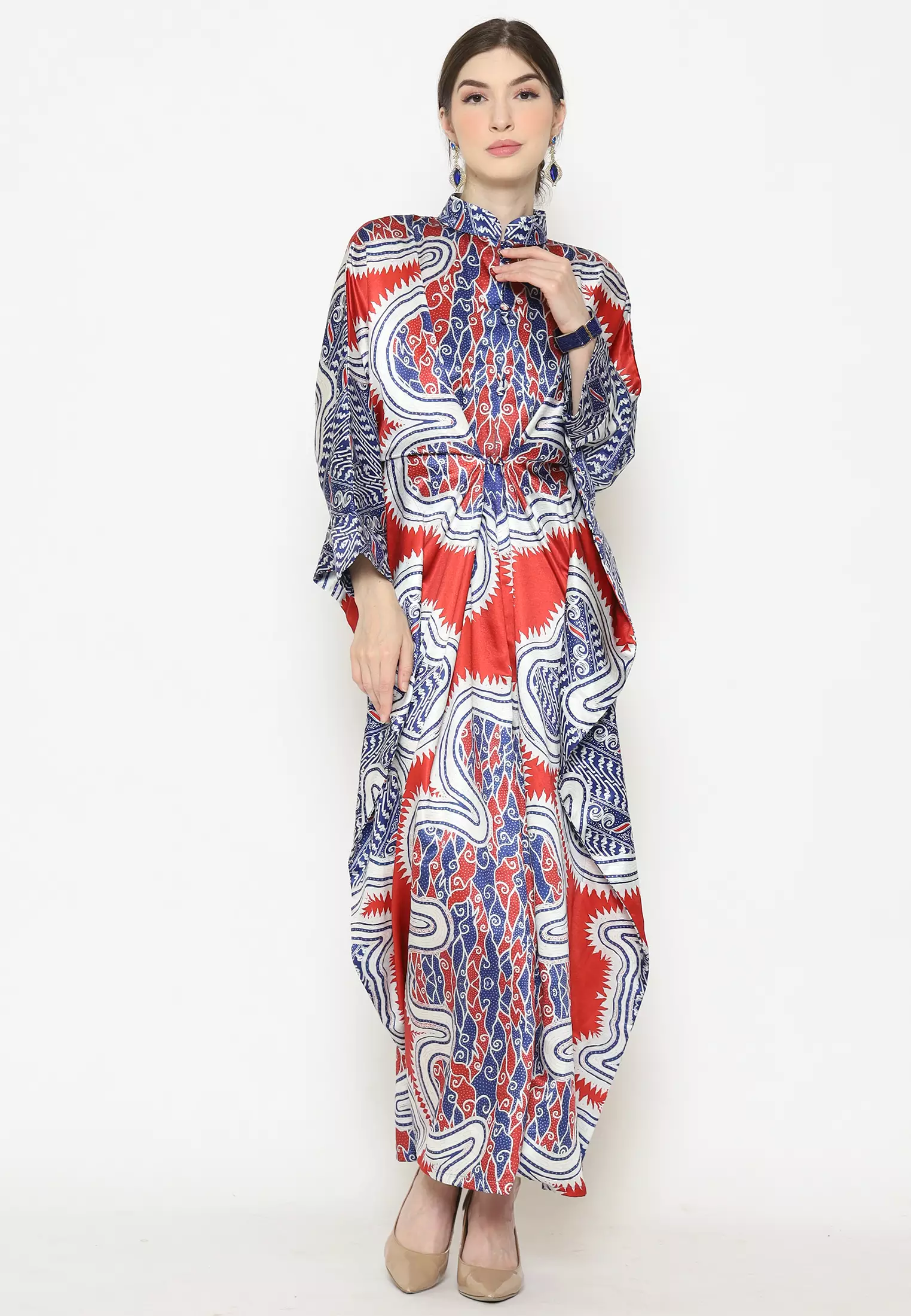 Kanzi Collection Exclusive Long Sleeve Batik Red
