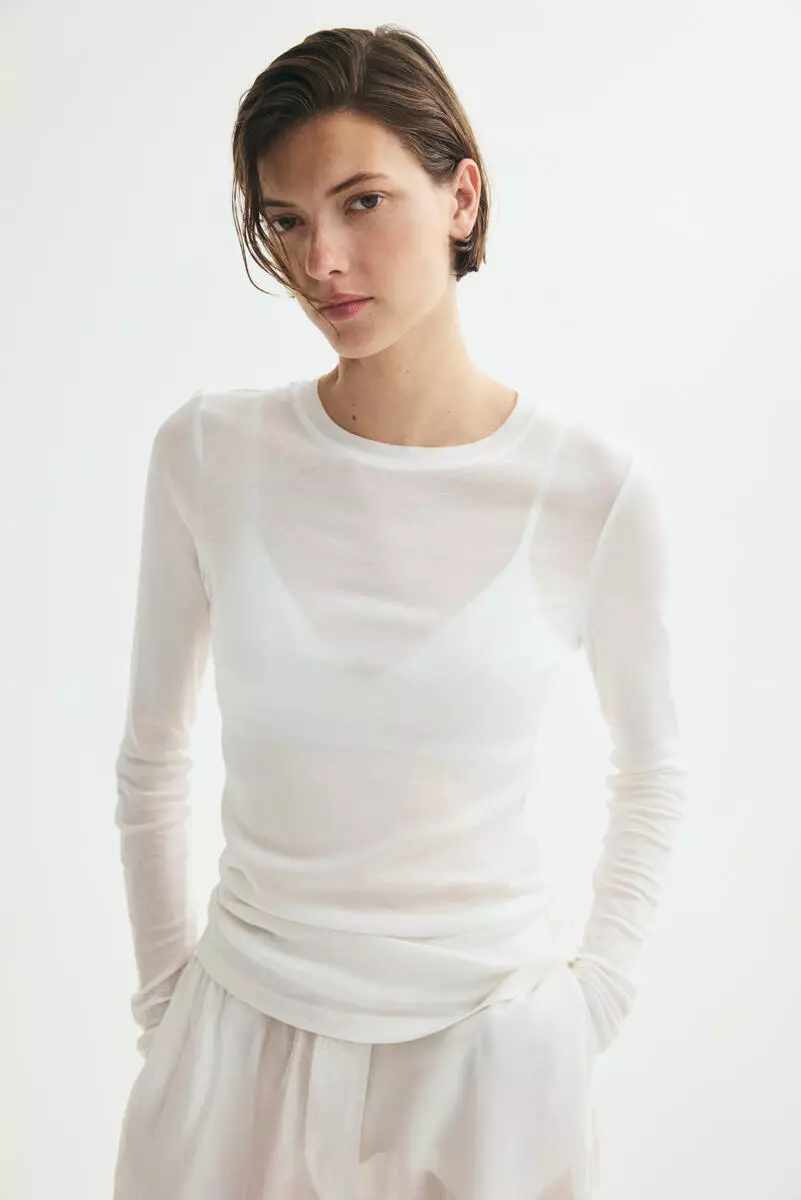 Pima cotton jersey top