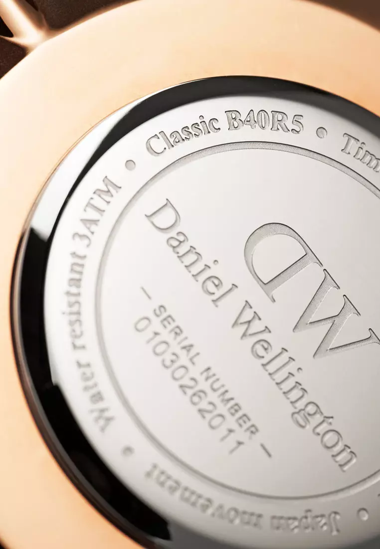 Classic Glasgow 40mm Watch White dial Nato strap Rose gold jam tangan lelaki Watch for man DW