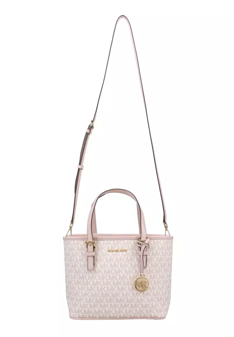 Michael kors jet set tote pink online