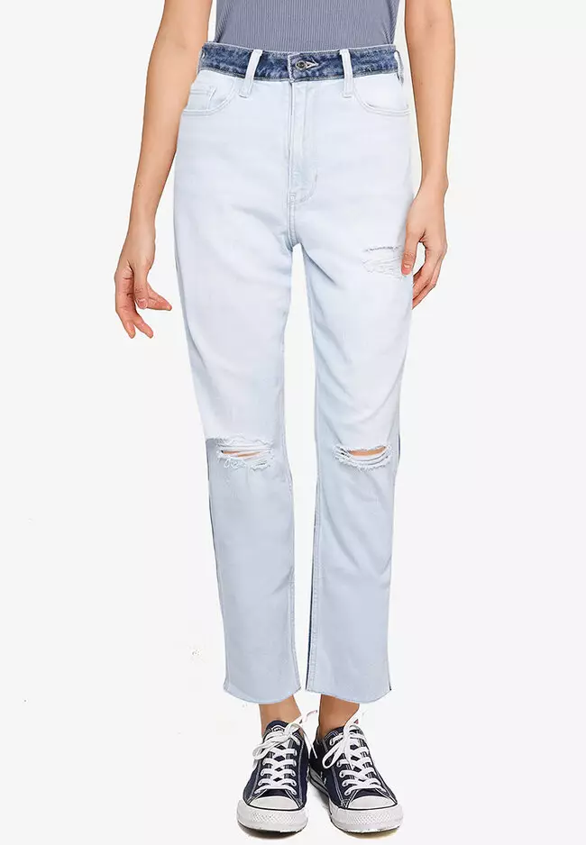 Hollister ultra high outlet rise mom jean