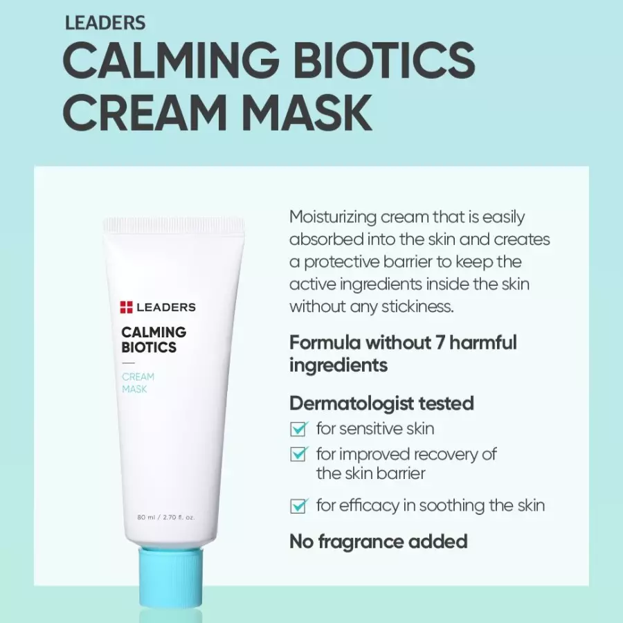 Leaders Calming Biotics Cream Mask 80 ml