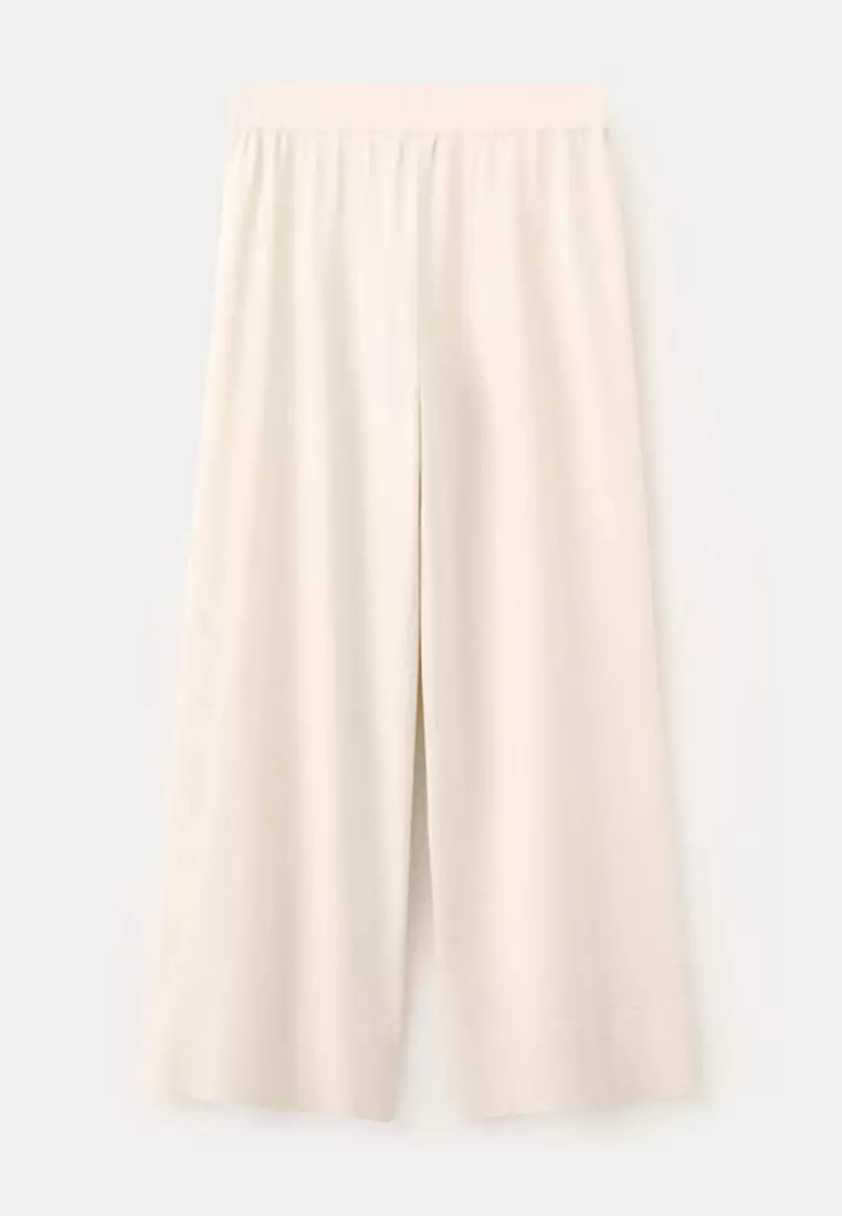 Straight-Fit Trousers With Elastic Waist