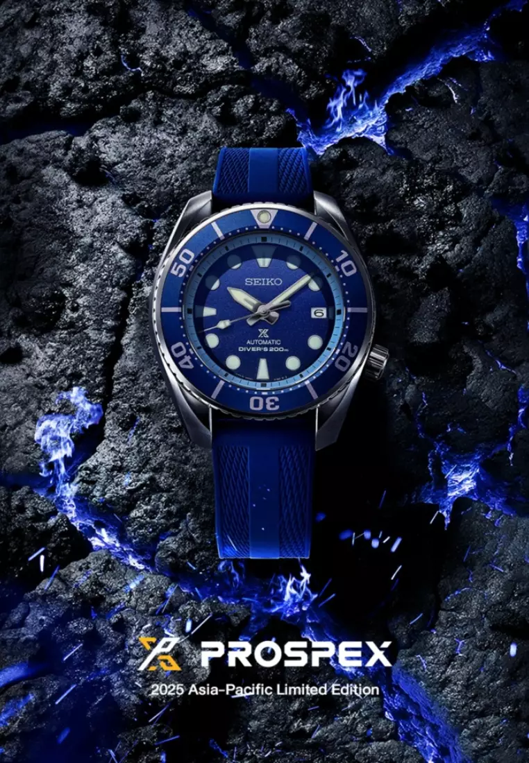 Seiko Prospex 2025 Asia-Pacific Limited Edition ‘Indonesia Blue Fire Crater’ Deep Blue Dial Mechanical Watch SPB543J1