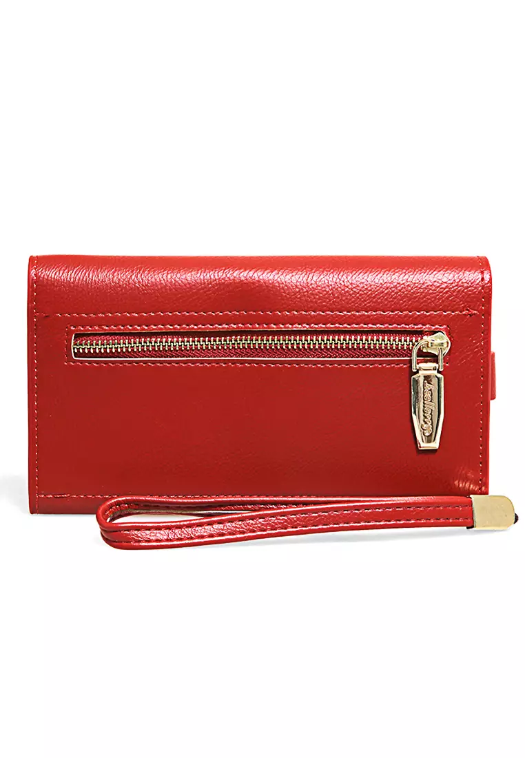 Clutch Wallet Dompet Wanita Model Panjang Handphone Slot Material Leather ORIGINAL