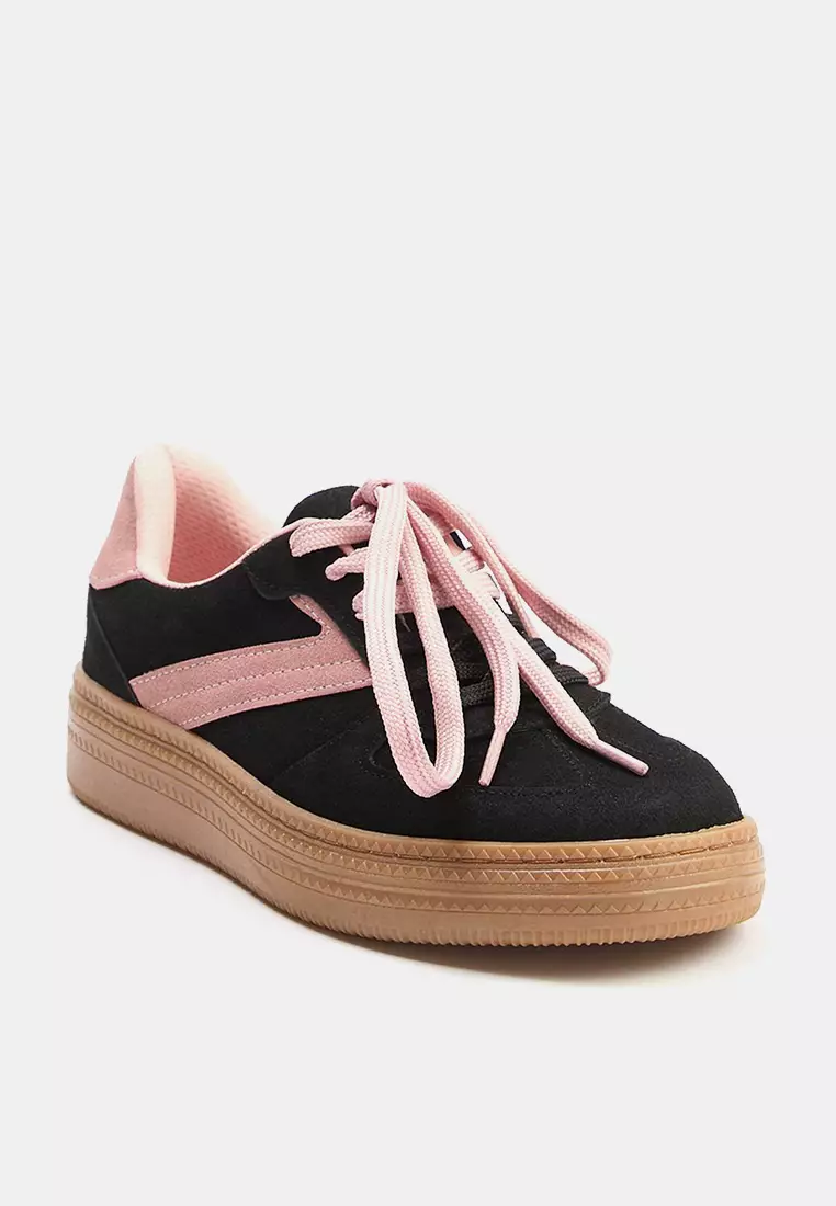 Retro Double Lace-Up Sneakers