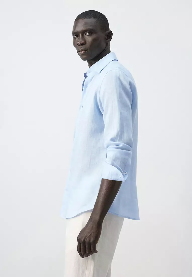 100% Linen Slim-Fit Shirt