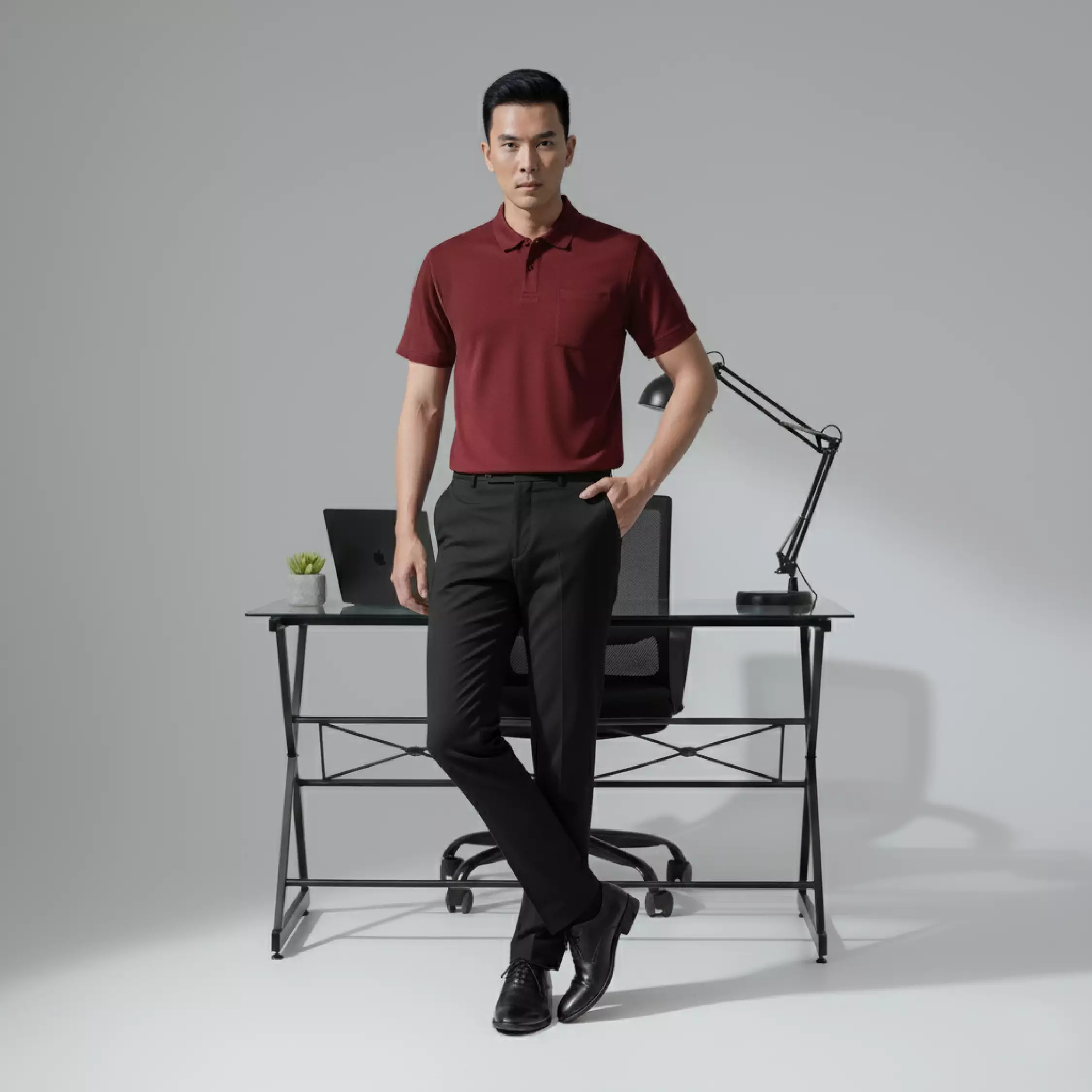 Kale PARKER MAROON / Polo Shirt Reguler Fit / Kaos Polo Pria / Kaos Pria / Kaos Kerah