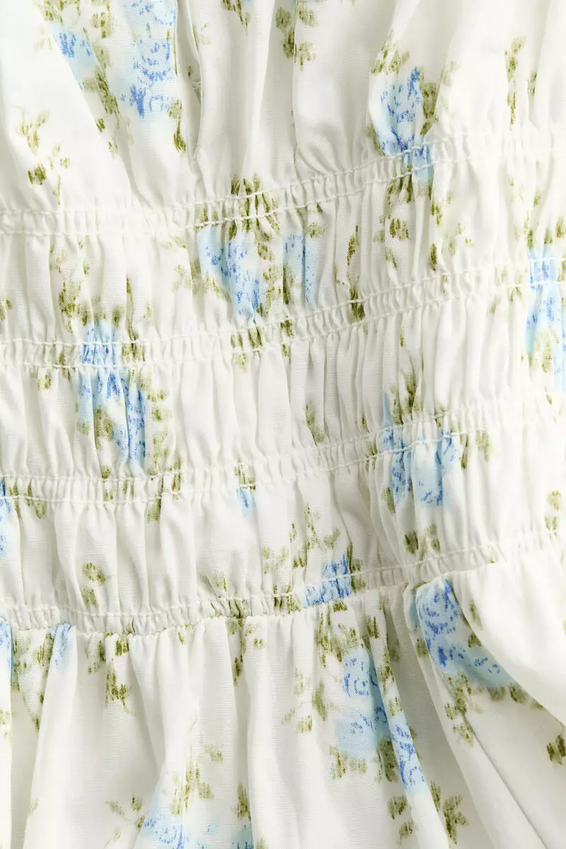 Smocked-waist dress