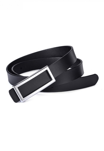 Twenty Eight Shoes Metal Pin Silver Color Rectangle Buckle Leather Belt JW CY-077.b 79AA6ACB0BE42EGS_1