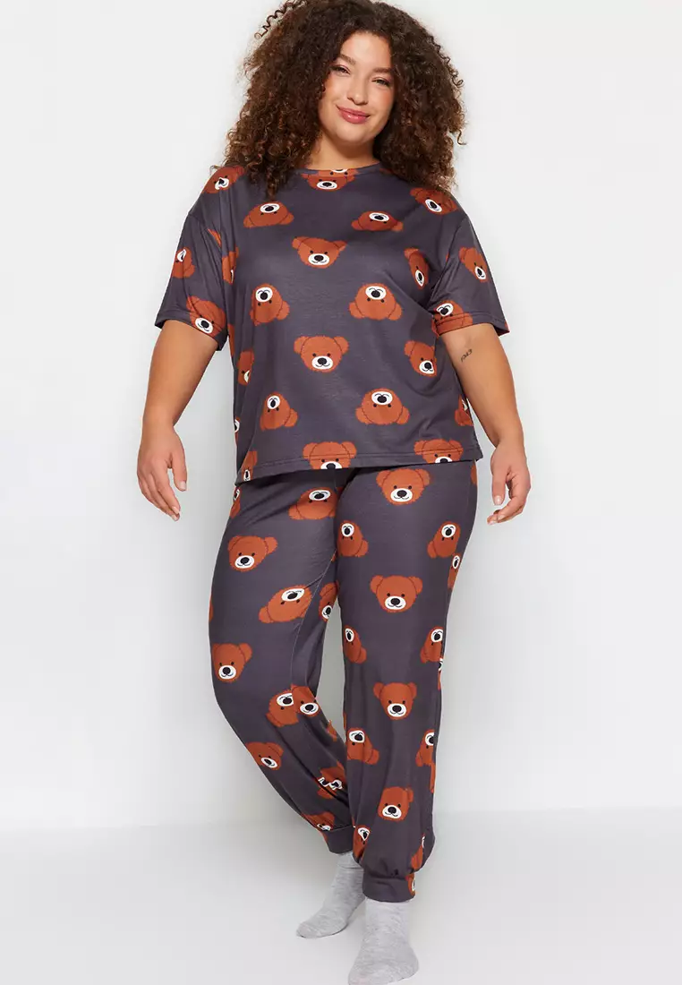 Teddy nightwear plus discount size