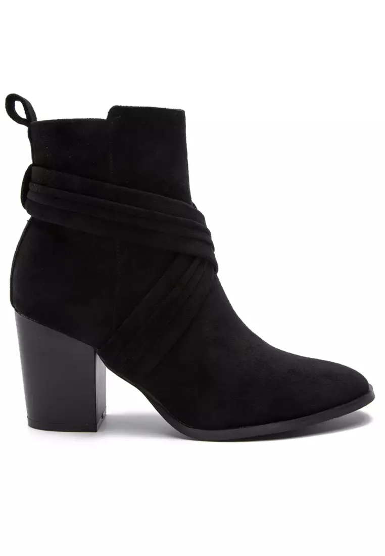 8CM Suede Fabric Ankle Boots WTY4051-27
