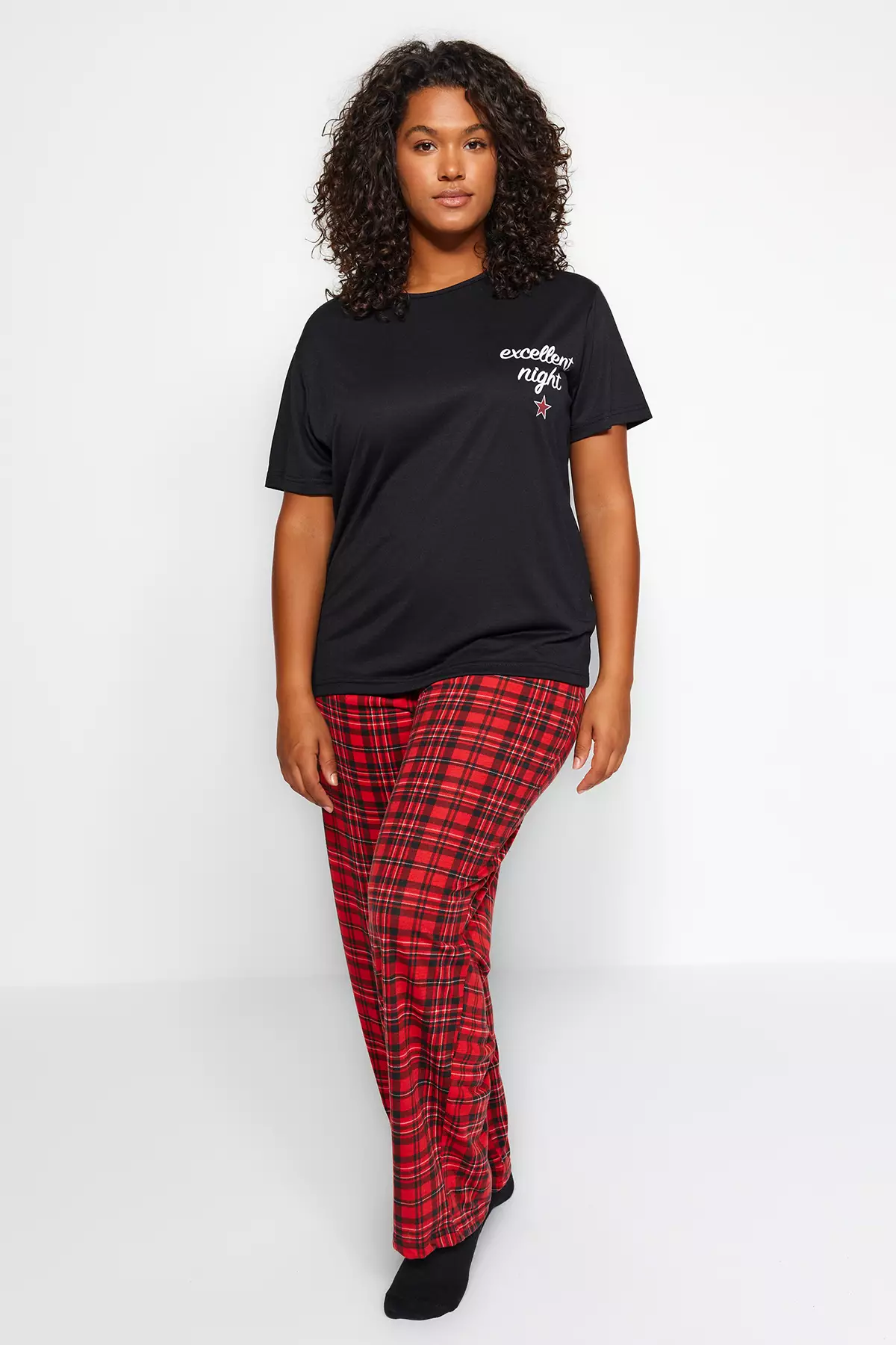 Plus size plaid pajama pants cheap