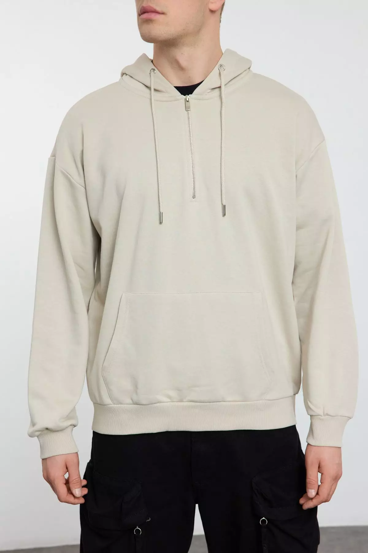 Basic Half-ZIpper Hoodie