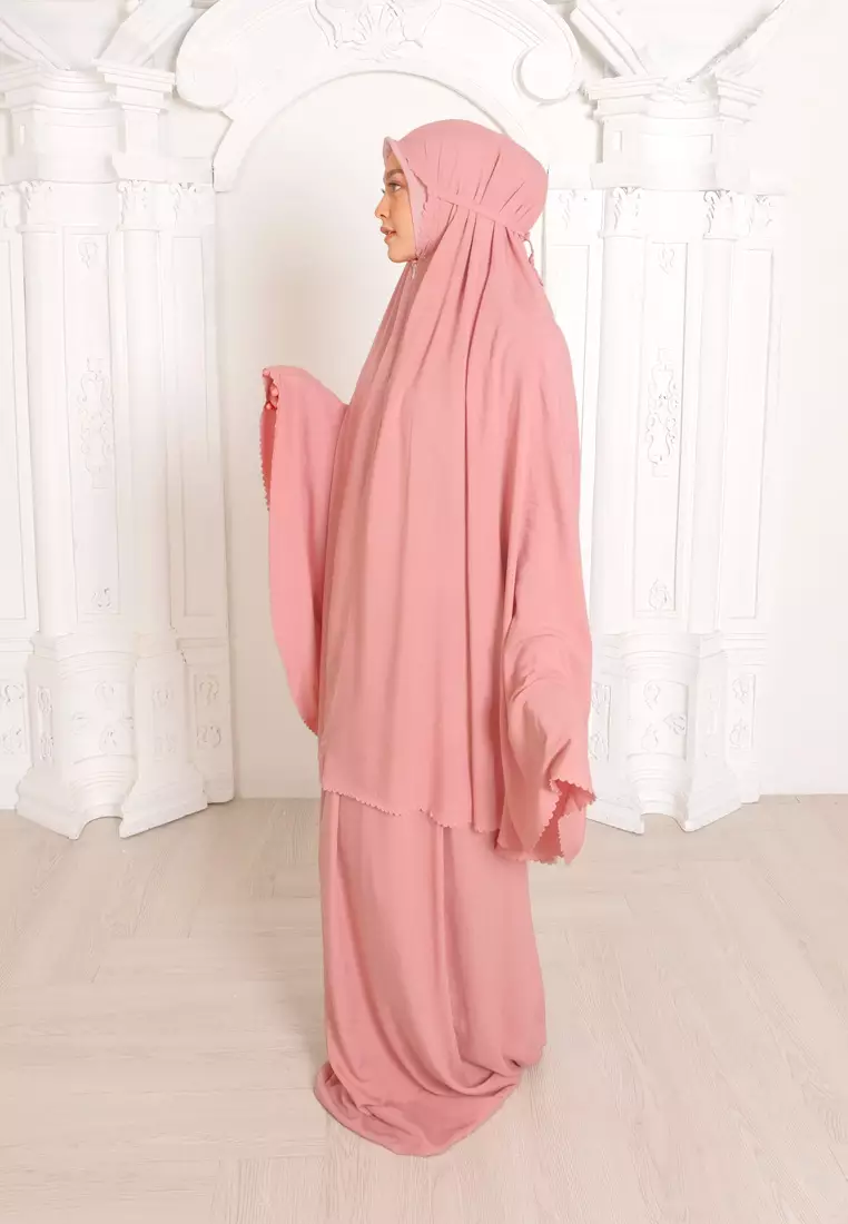 Zelena - Anavia Prayer Set | Mukena Dewasa 2 in 1 - Tropical Blossom