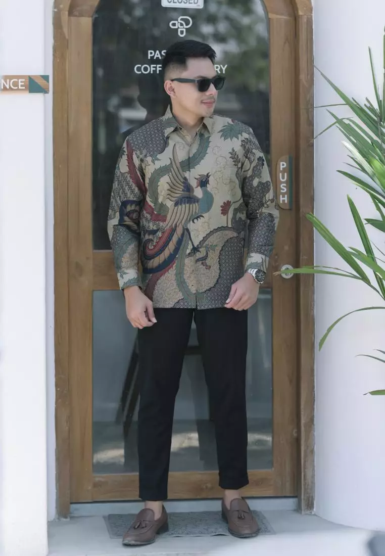 kemeja batik pria lengan panjang KAKATUA DT
