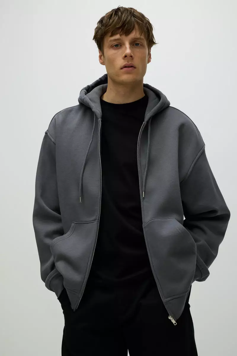 Loose Fit Zip-through hoodie