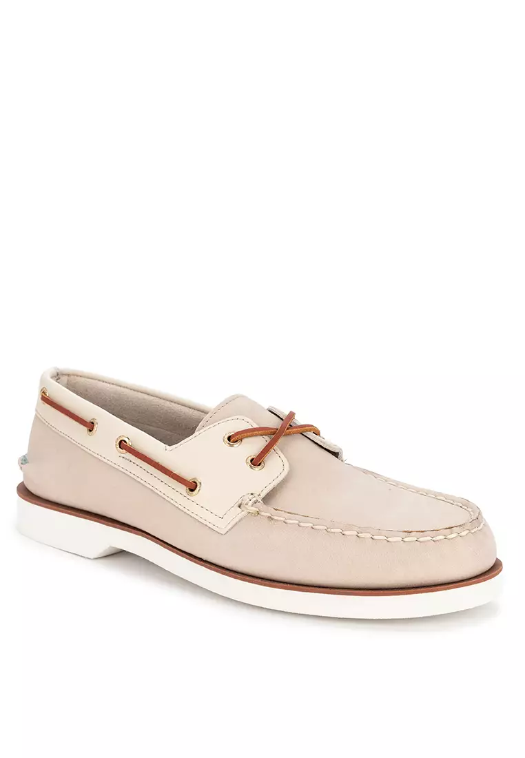 Men's Authentic Original™ 2-Eye Double Sole Boat Shoe Mixed Cream
