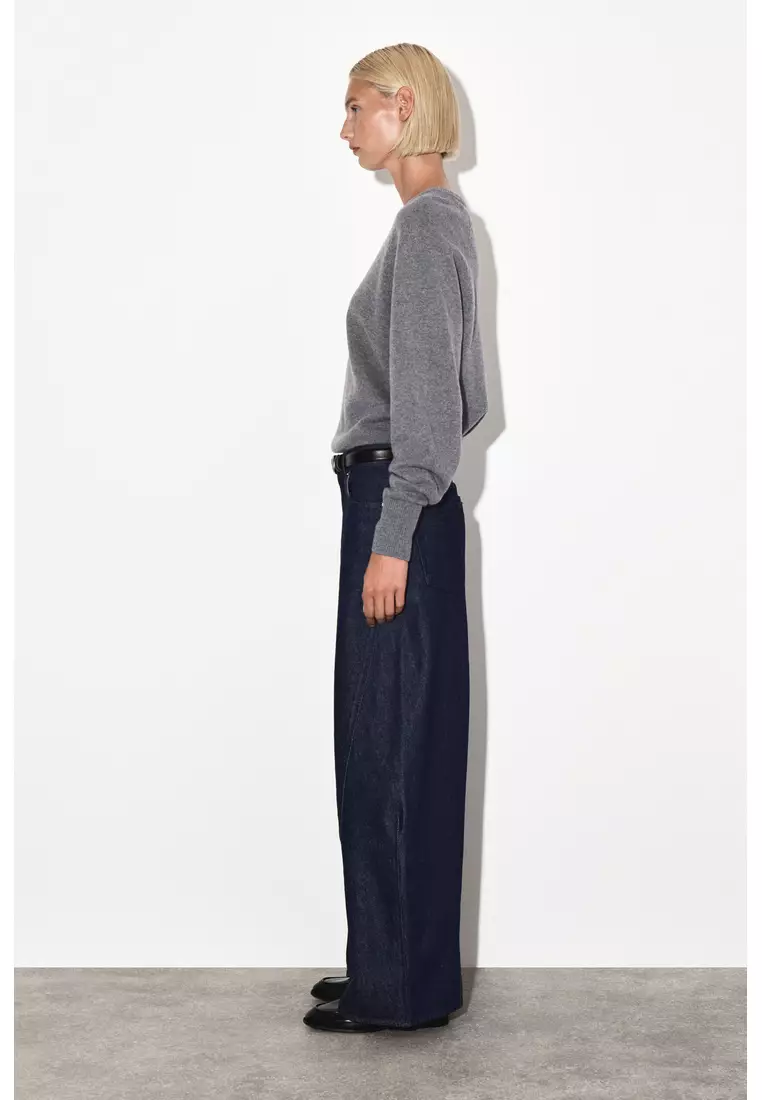 TWIST BARREL-LEG JEANS