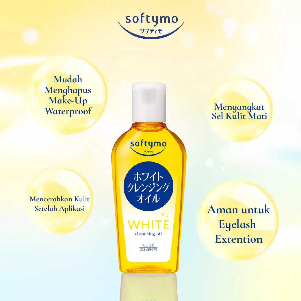 KOSE SOFTYMO White Cleansing Oil 60ml (Travel Size Makeup Remover)
