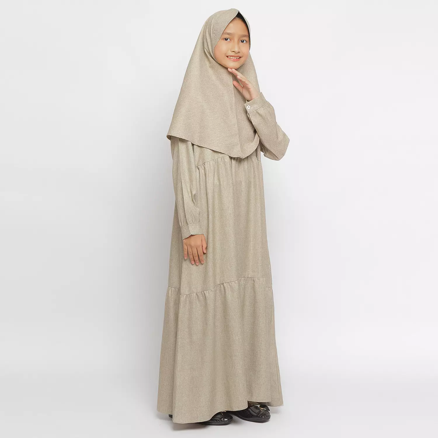 Gamis Anak GA 03 Cream