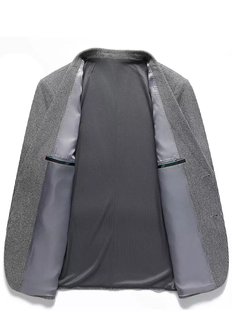 Non Iron Plaid Suit Jacket LB6670