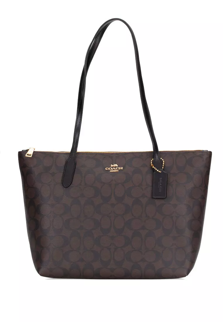 Coach zip outlet top tote
